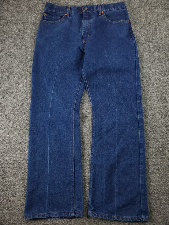 Levi's Other - Levis 517 Jeans Mens 38x32 Bootcut Western Fit Cowboy Dark Wash Blue Denim